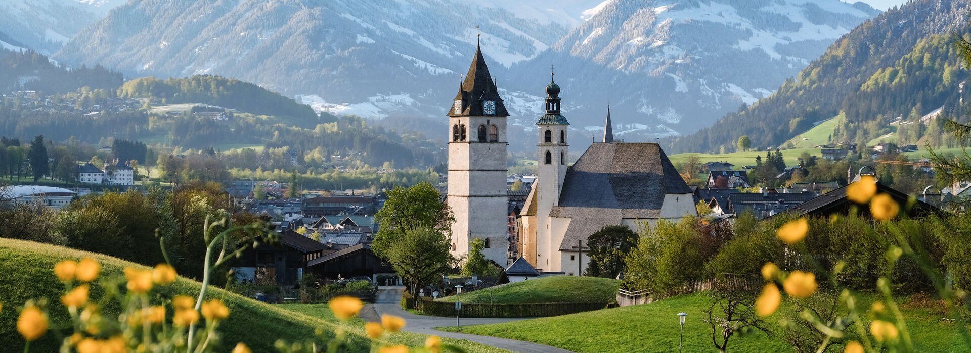 Kitzbühel mit Kirche