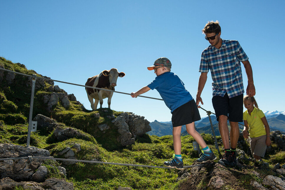 Kids' climbing trail for the whole family on the legendary Kitzbüheler Horn
