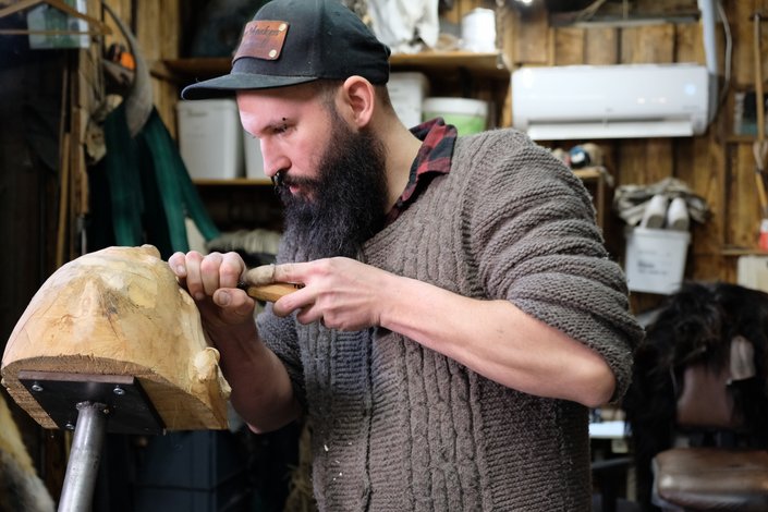 Christoph bei der Arbeit