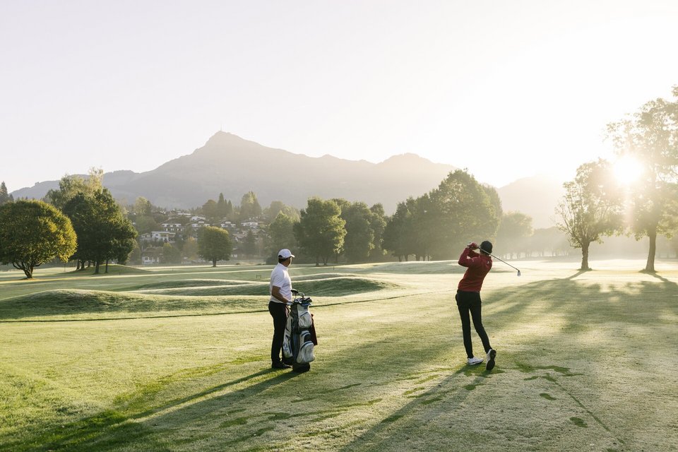 Golfer am Golfplatz Kitzbühel-Schwarzsee-Reith