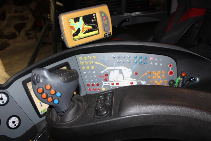 Pistenraupe von Innen