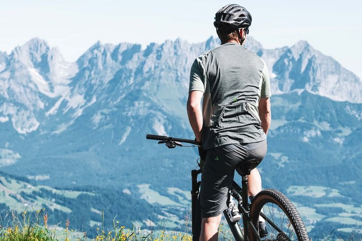 Benni Raich beim Radfahren 