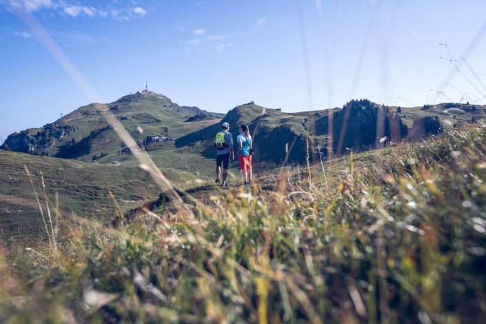 Wanderer auf dem Berg 