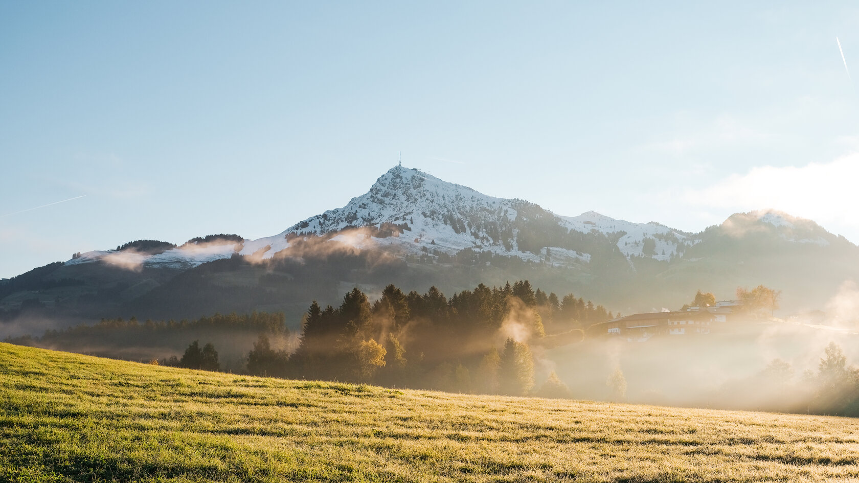 Ein schöner Herbsttag am Schwarzsee in Kitzbühel