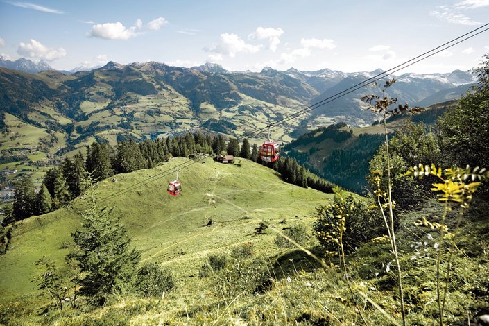 Hahnenkammbahn in summer