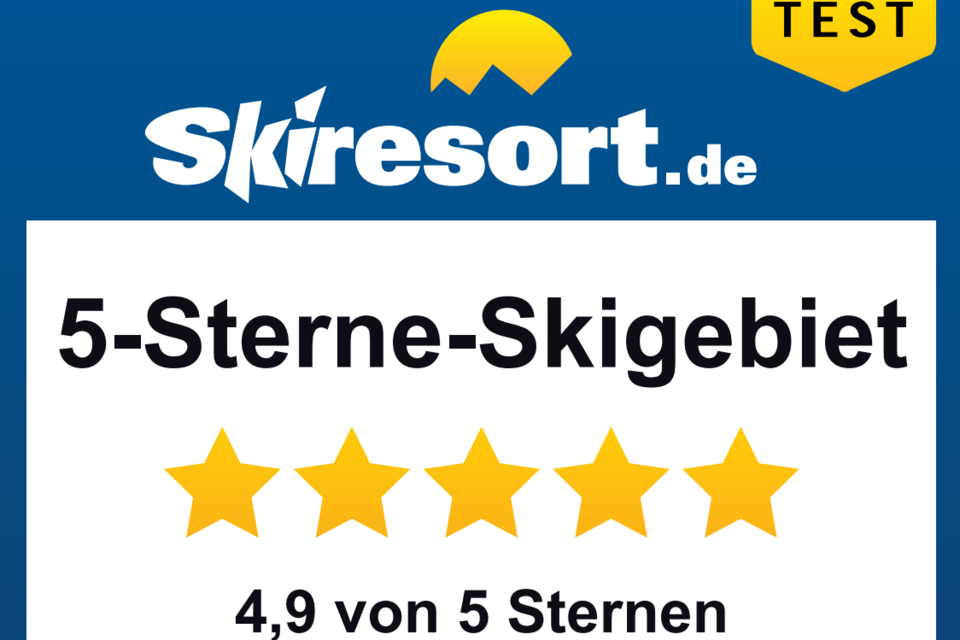 5-Sterne Skigebiet Auszeichnung