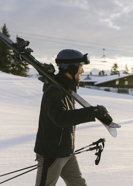 Skifahren am Hahnenkamm