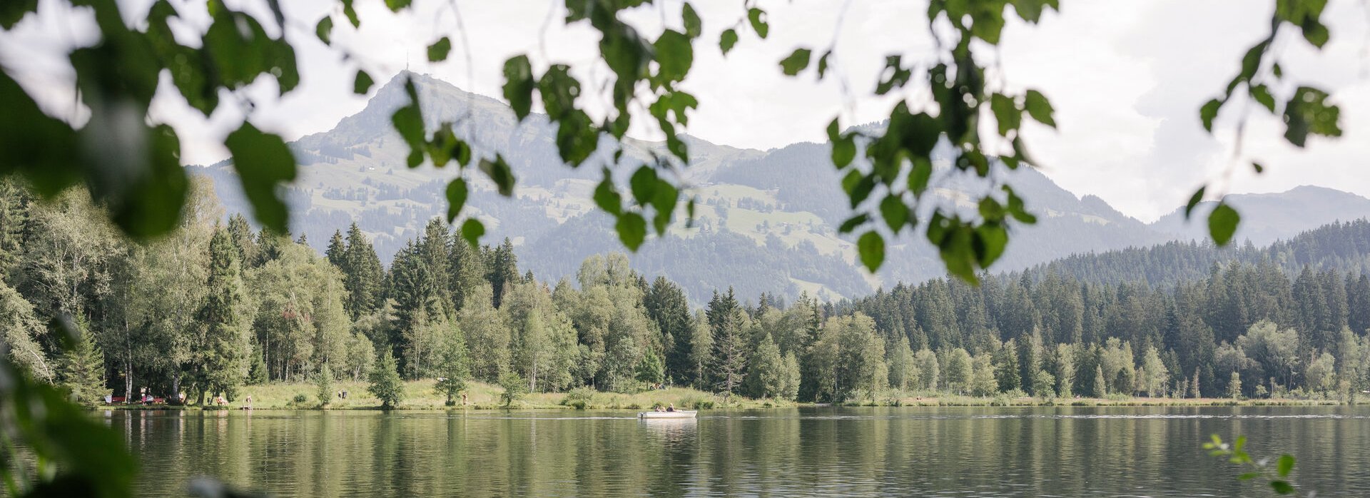 Schwarzsee in front of the Kitzbüheler Horn