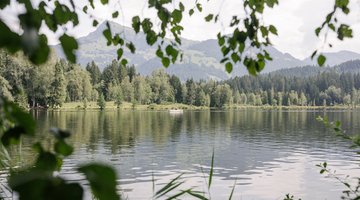 Schwarzsee in front of the Kitzbüheler Horn