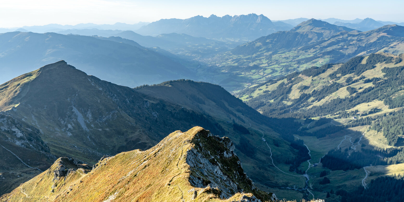 Hiking in the Südberge mountains in Kitzbühel