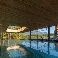 An outdoor swimming pool