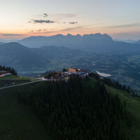 Sunset at the Hahnenkamm