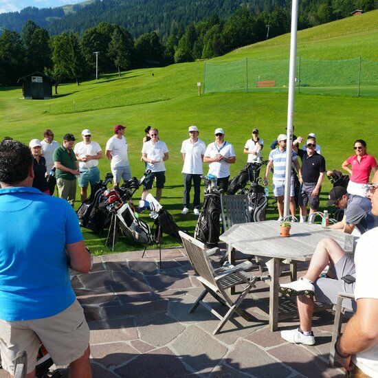Meeting on the golf course