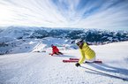 Herrliche Pistenbedingungen am Kitzbüheler Horn 