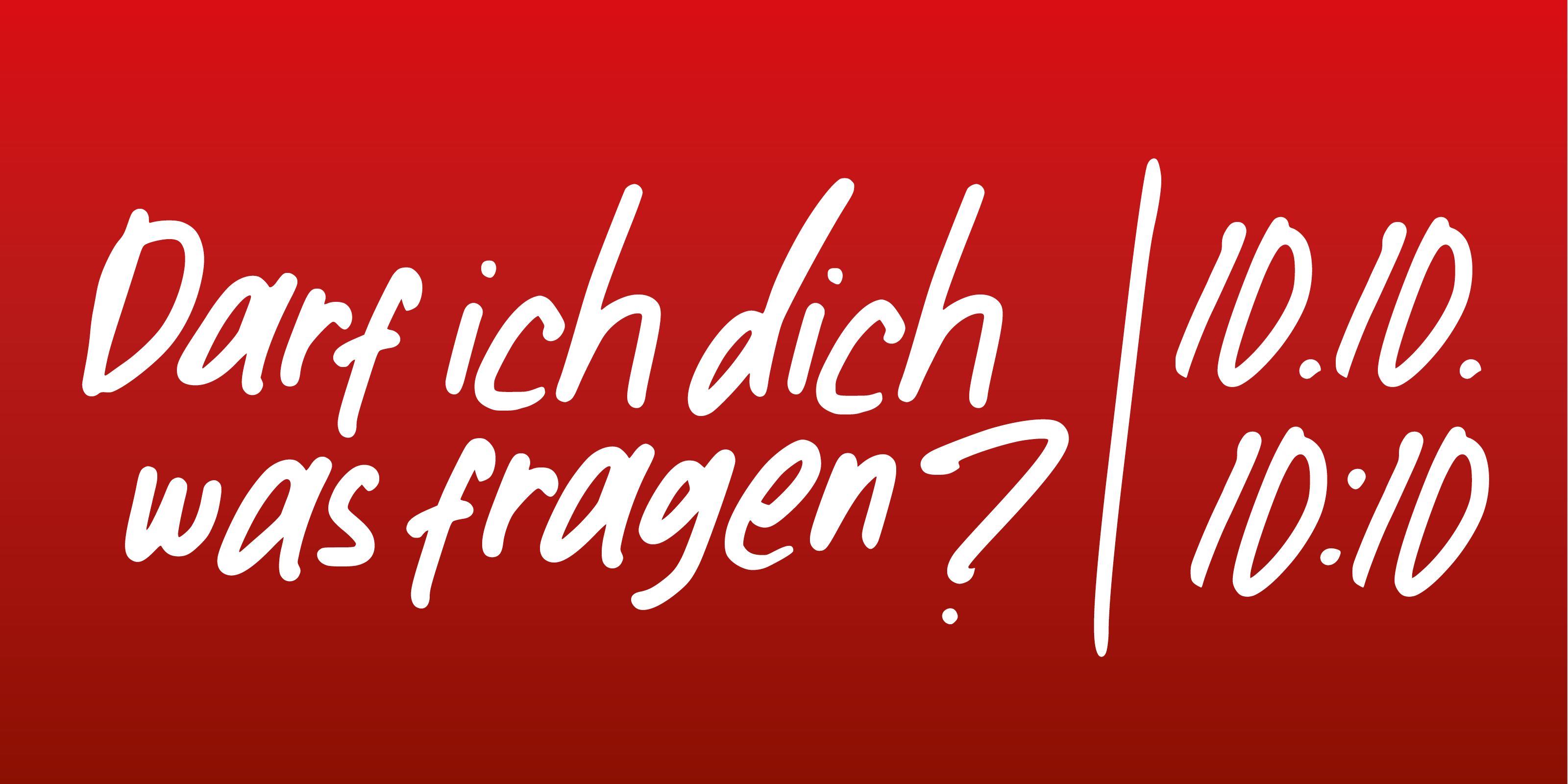 Darf ich dich was fragen?