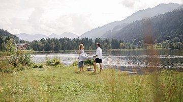 swimming in the black lake 