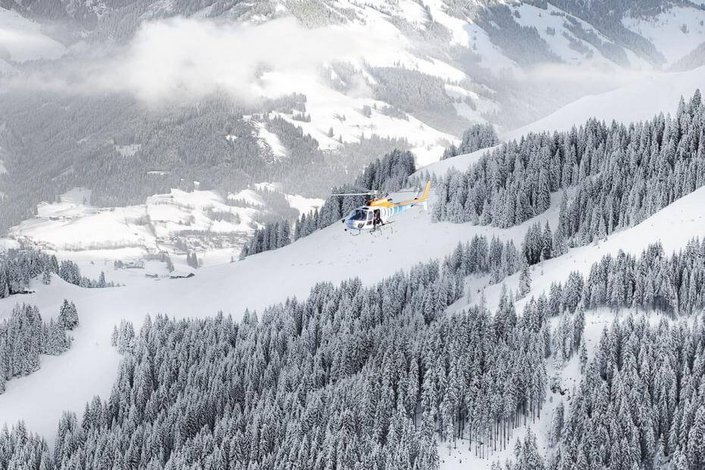 Berglandschaft im Schnee