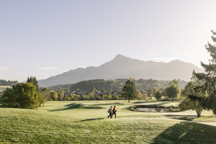 Golfer am Golfplatz Kitzbühel-Schwarzsee-Reith