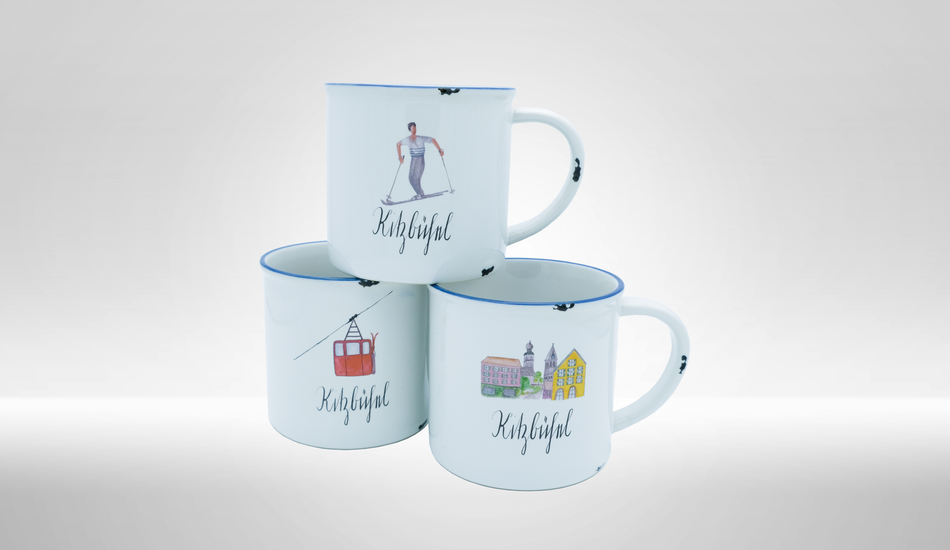 Handgemalte Kitzbüheler Tasse