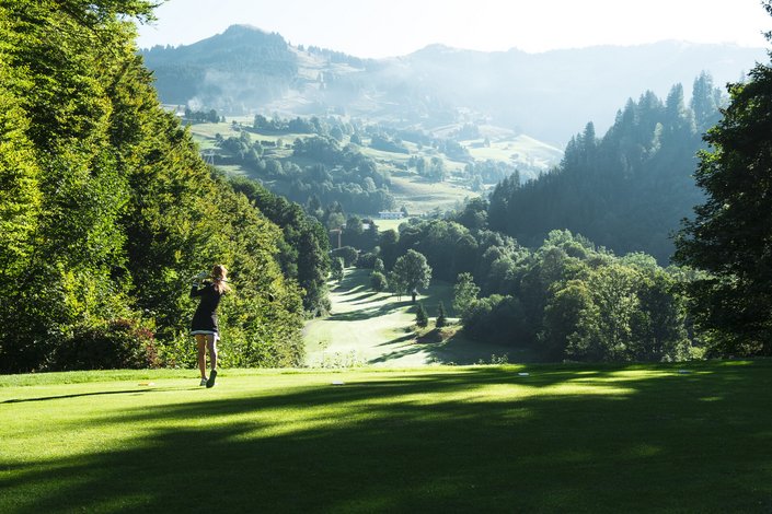 Golferin am Golfplatz Eichenheim Kitzbühel