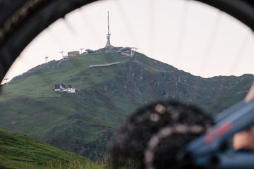 Foto durch Rad Reifen 
