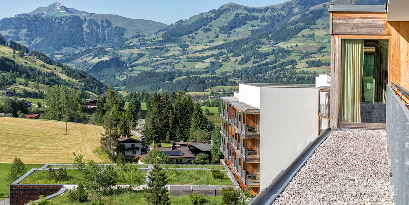 Exterior view of the Kempinski from the balcony