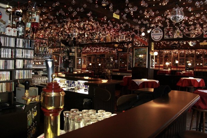 Licht Pub Wooden Bar with Lights