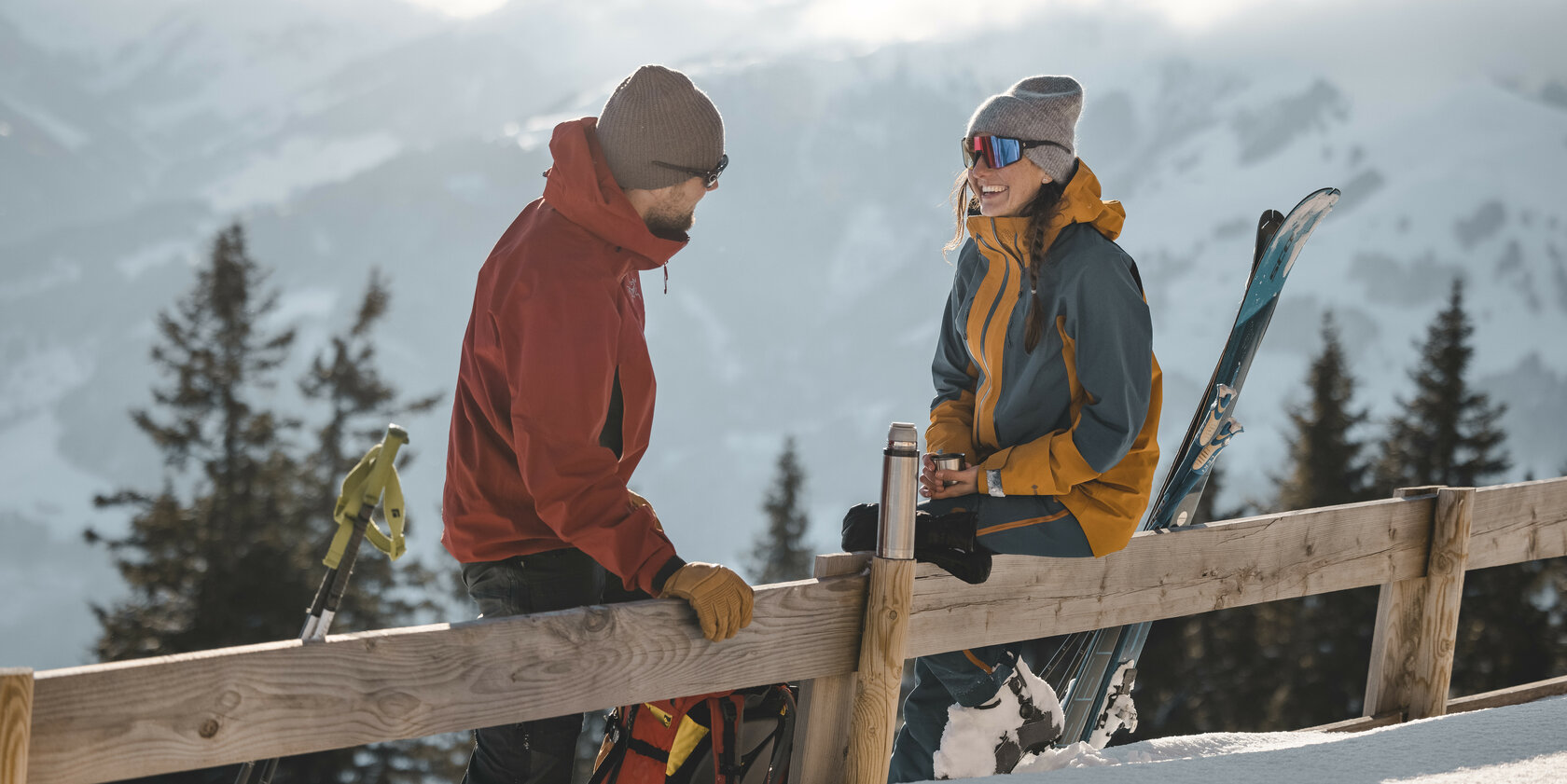 Ski tourers in Kitzbühel