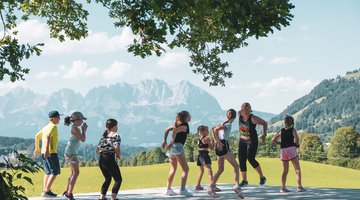 Menschen beim Sport machen