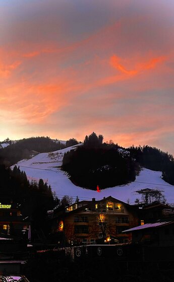 View from the apartment on the Streif