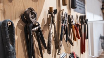 Das Werkzeug in einer Glaserwerkstatt