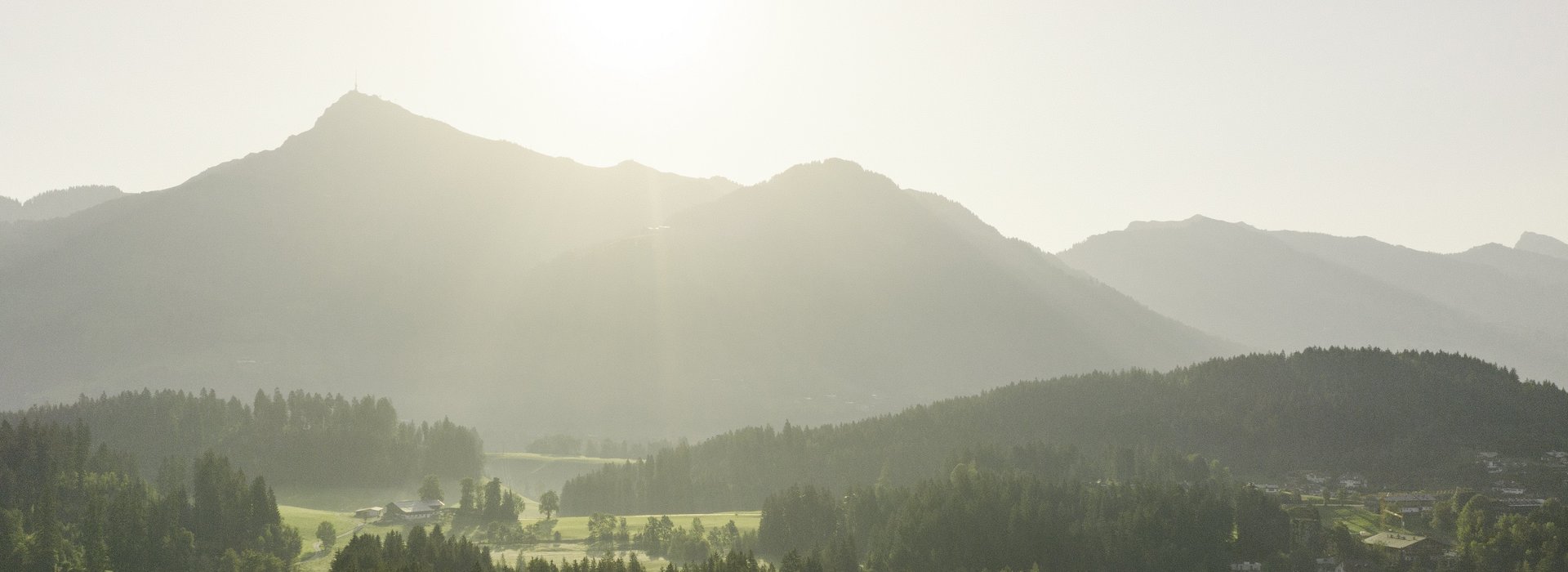 Morning landscape with view of Schwarzsee