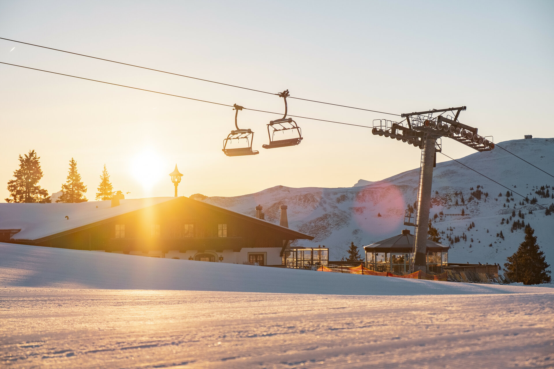 Lift status at the KitzSki ski resort in Kitzbühel