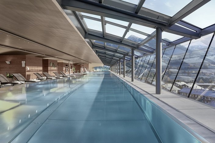 Panoramapool im Schloss Lebenberg 