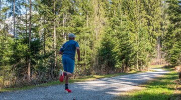 Runner in the forest
