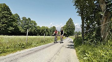 Road biking in the landscape of Kitzbühel 