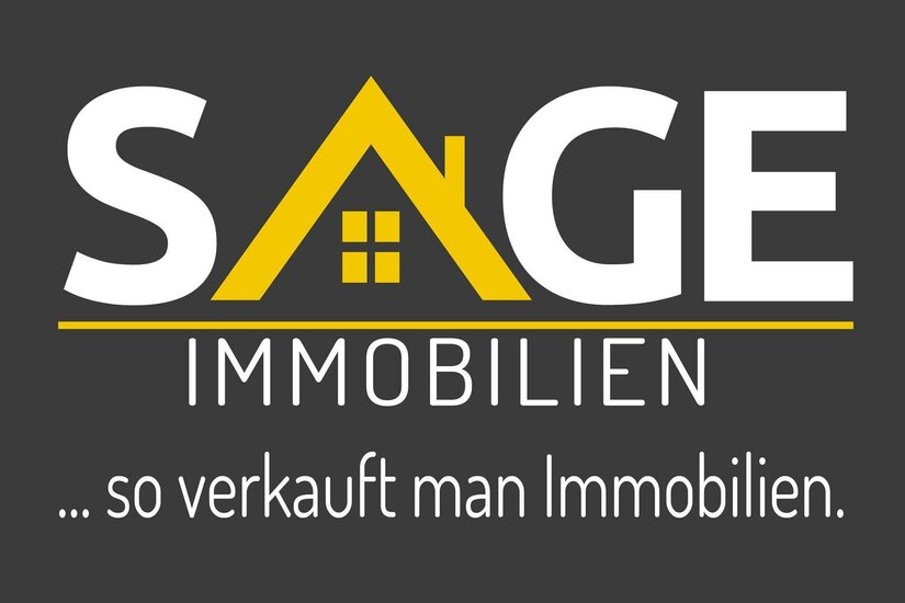 SAGE Immobilien Ein modernes Logo für eine Immobilienfirma namens SAGE. Der Slogan „... so verkauft man Immobilien.“ unterstreicht die Expertise des Unternehmens.
