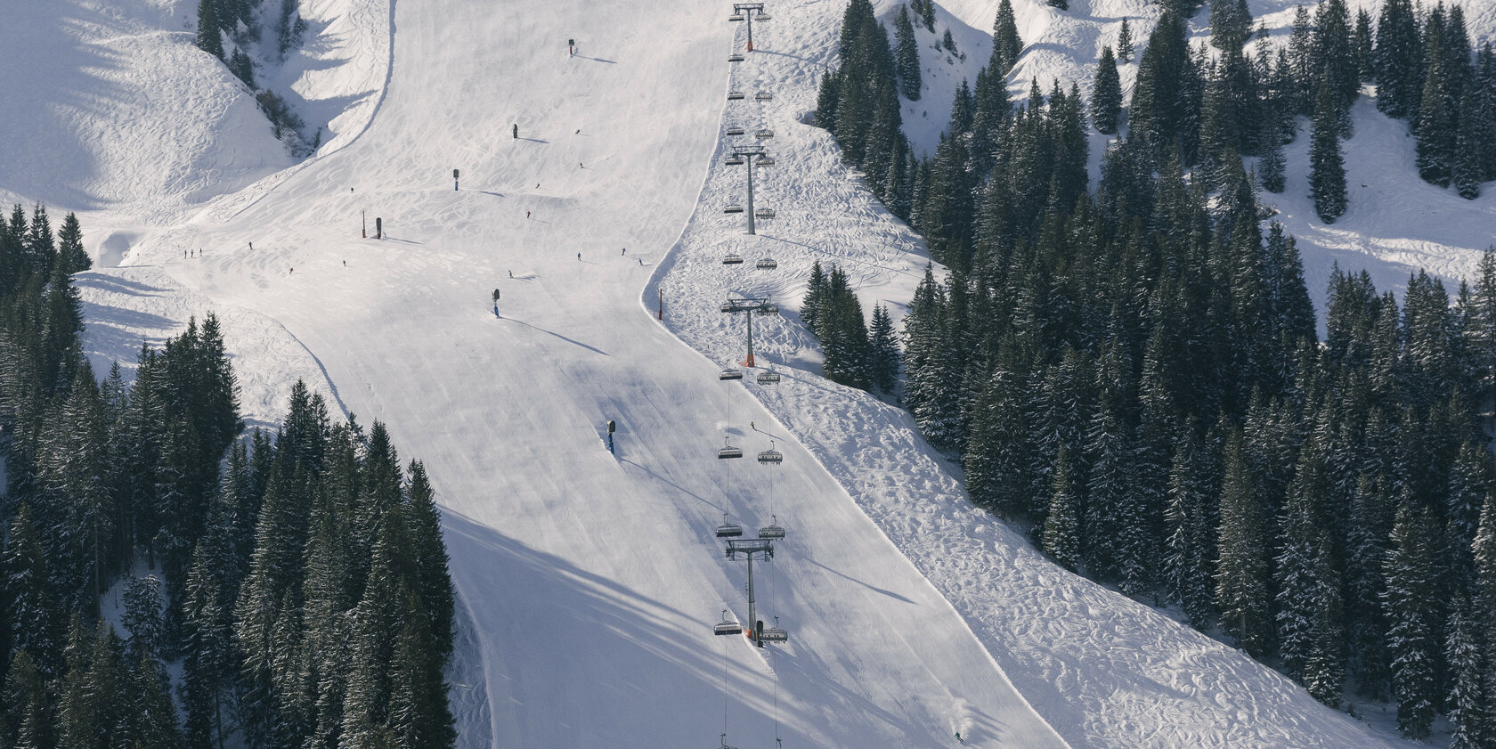 Winter Skifahren Winter in Kitzbühel - das Skigebiet