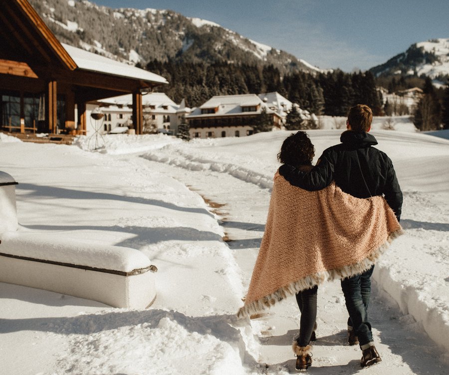 Pärchen im Schnee