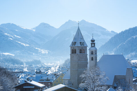 city of kitzbühel in winter city of kitzbühel in winter