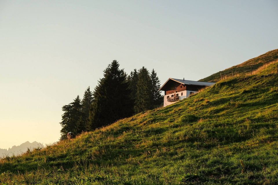 Hütte am Berg