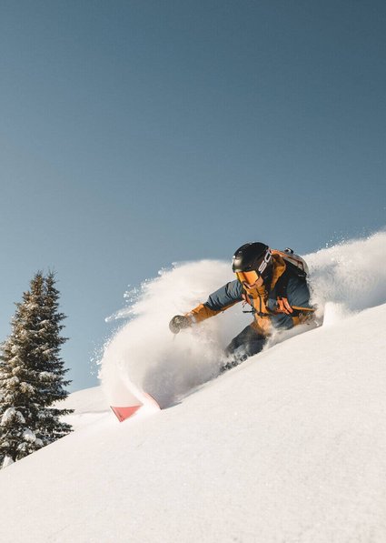 Freerider im Pulverschnee