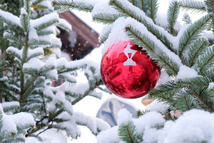 Christbaum mit Kitz-Kugel
