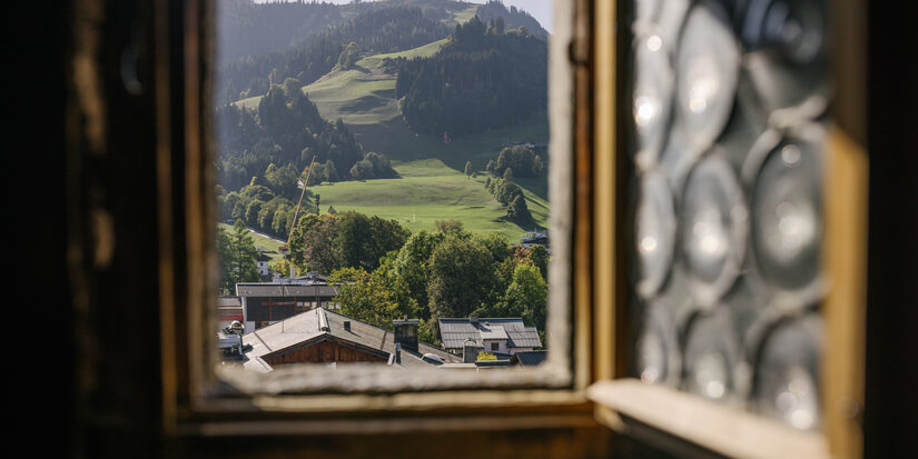 Innenstadt Kitzbühel Blick aus dem Fenster