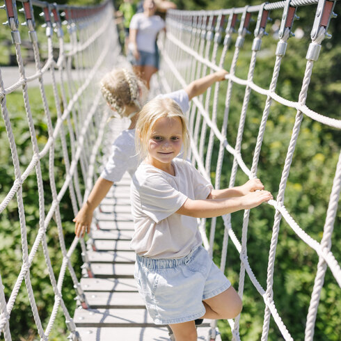 Children playing at the Streif Summer Experience on the Hahnenkamm