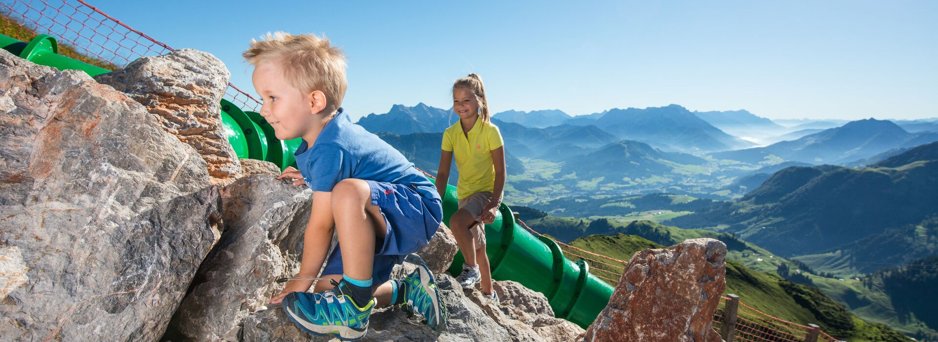 hiking with the family in Kitzbühel 