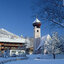 Ortsansicht Aurach Winter (c) Kitzbühel Tourismus - Albin Niederstrasser Aurach near Kitzbühel in winter