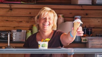 Barbara im Dorfladen