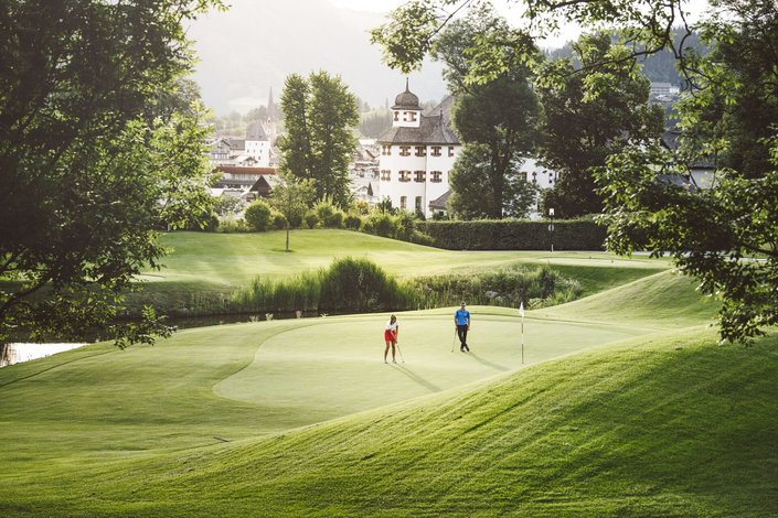 Golfer am Golfplatz Kitzbühel Kaps
