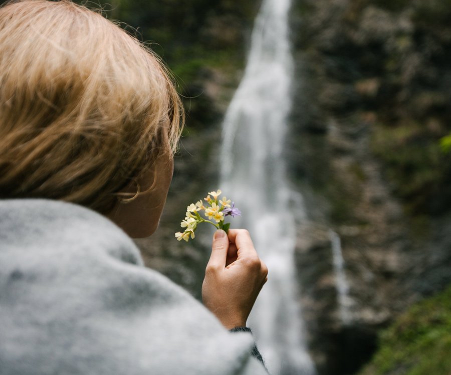 Enjoying nature at the Kitzbüheler Schleierwasserfall